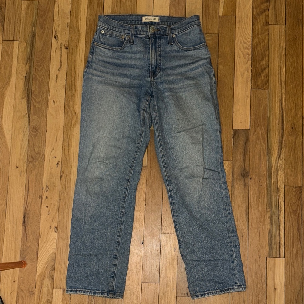 Madewell Women's Straight Leg Blue Jeans